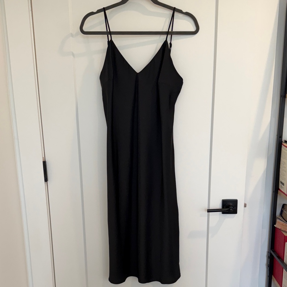 a new day Elegant Black Midi Dress